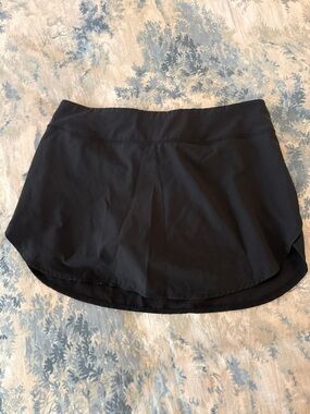 Black Active Mini Skirt